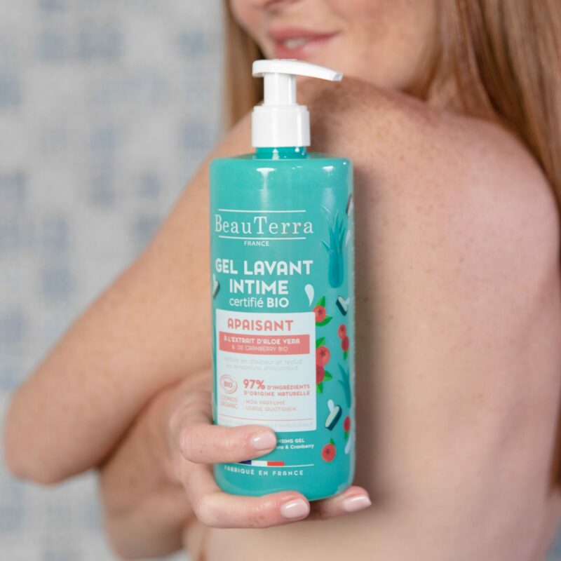 Gel lavant intime apaisant certifiée BIO en pharmacie|BeauTerra