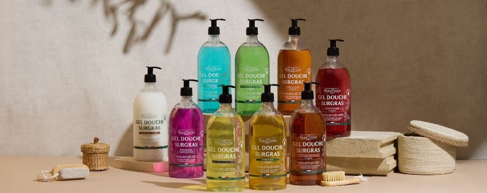 La-gamme-tout-en-couleur-des-gel-douche-surgras-Beauterra
