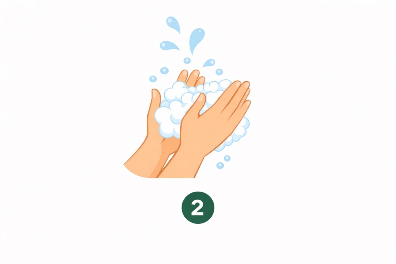 Faire mousser huile de douche au contact de l’eau