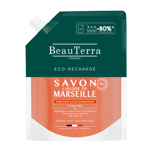 Savon liquide de Marseille fleur doranger